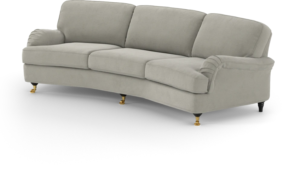 Oxford - 3-sits soffa svängd - Grå