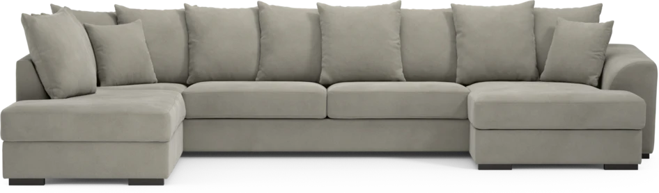 Town - 3-sits soffa med divan vänster och schäslong höger - Grå