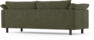 Cherrie - 3-sits soffa, hel dyna, fast klädsel - Grön