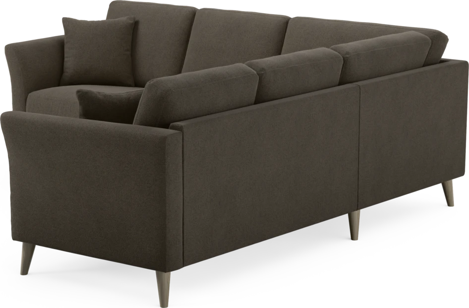 Eden - Hörnsoffa, 2+2-sits - Brun