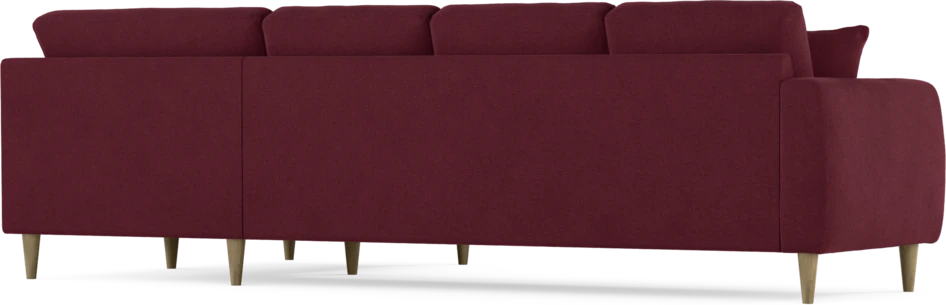 Eden - Hörnsoffa, 3+1-sits - Röd