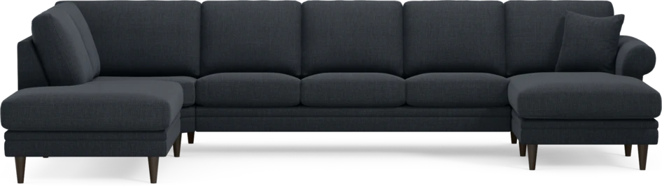 Eden - 3-sits soffa med divan vänster och schäslong höger - Blå