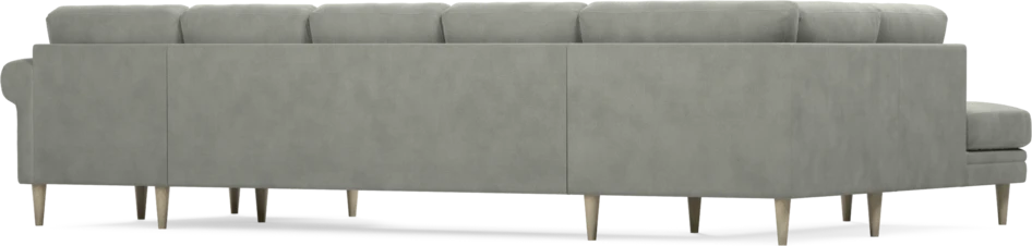 Eden - 3-sits soffa med divan vänster och schäslong höger - Grå