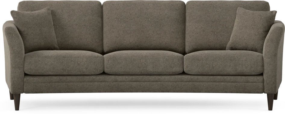 Eden - 3-sits soffa svängd - Brun