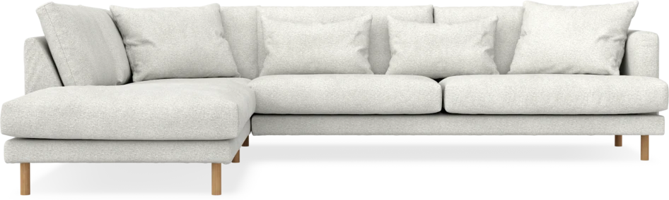 Harper - 3-sits soffa med divan vänster - Vit
