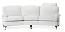 Oxford Delux - 3-sits soffa svängd, fast klädsel - Vit