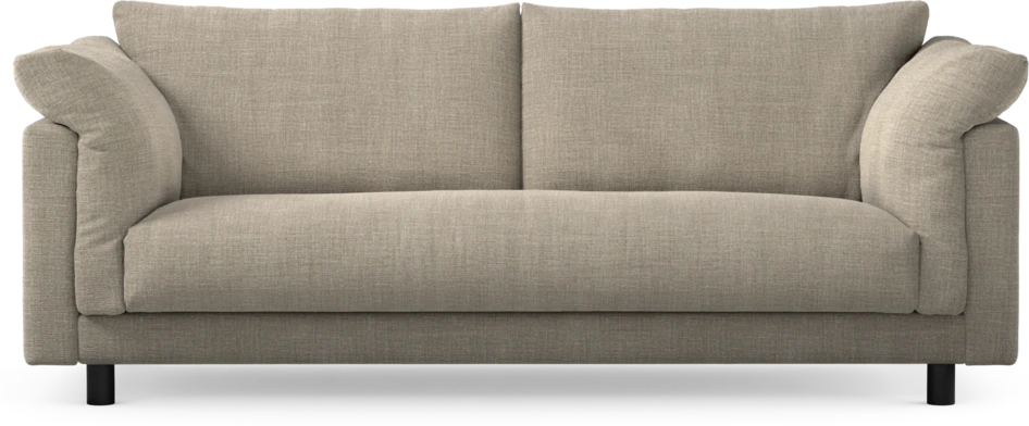 Cherrie - 2,5-sits soffa, hel dyna, fast klädsel - Beige