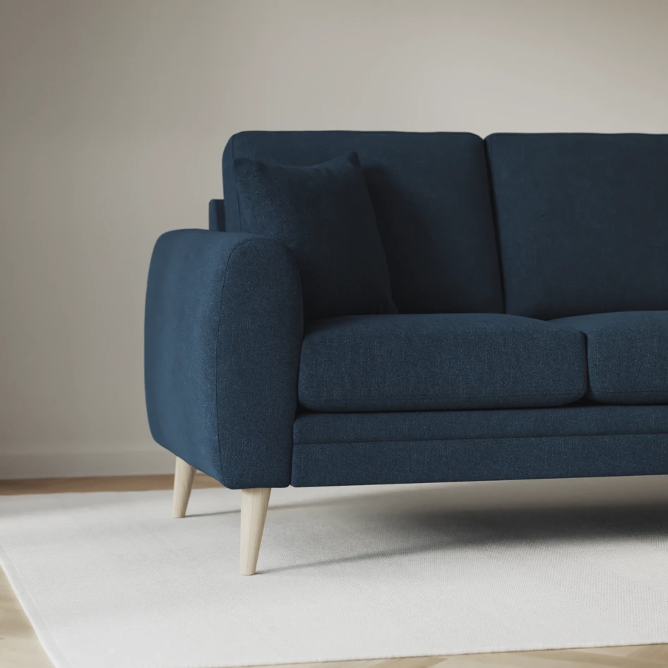 Eden - 3-sits soffa med divan vänster och schäslong höger - Blå