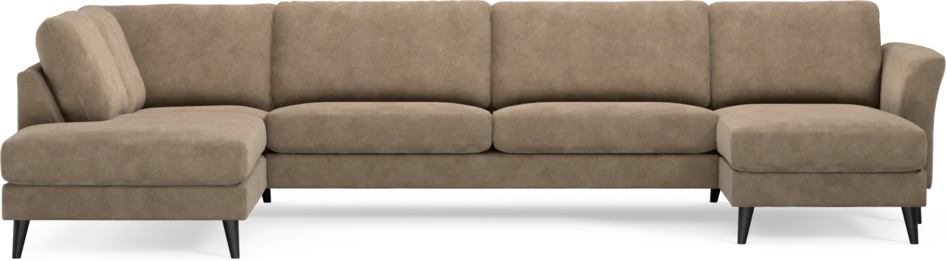 Bridge - 3-sits soffa med divan vänster och schäslong höger - Beige
