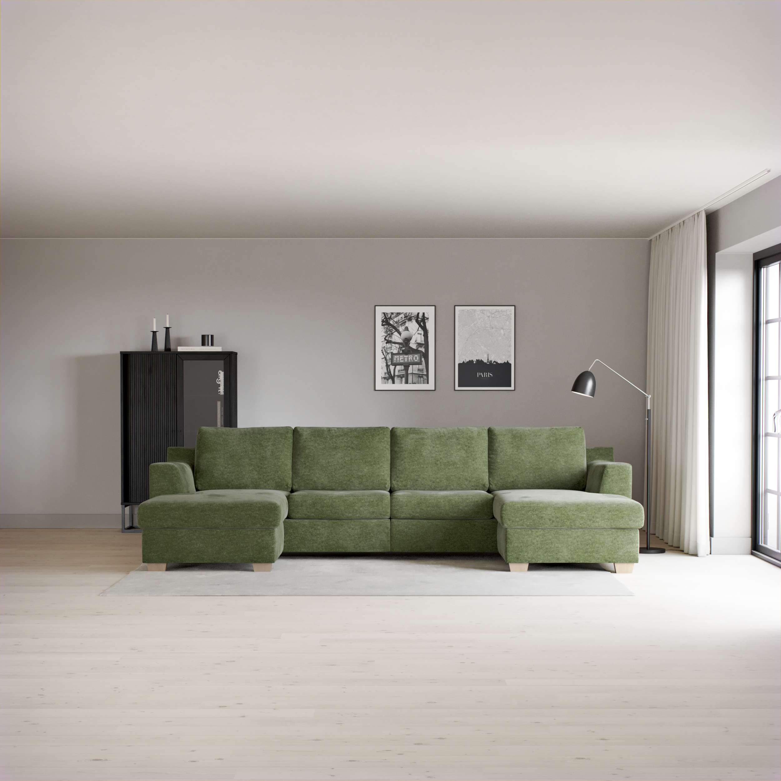 Friday - 2-sits soffa med två schäslonger - inspiration