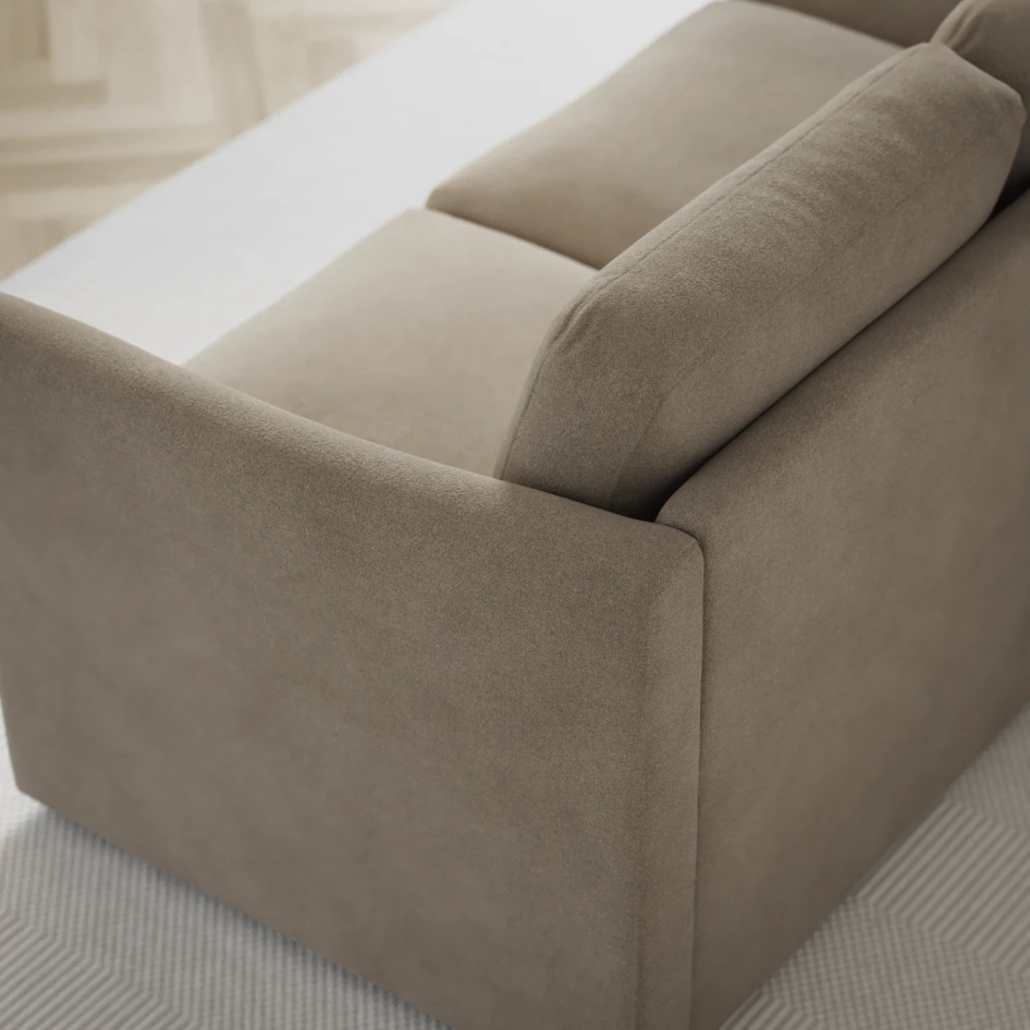 Öland - Bäddsoffa med divan vänster och schäslong höger - Beige