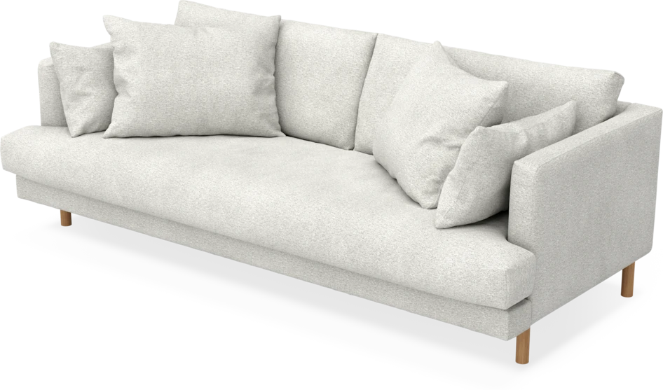 Harper - 3-sits soffa, hel dyna - Vit