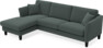 Eden - 2,5-sits soffa med schäslong - Grå