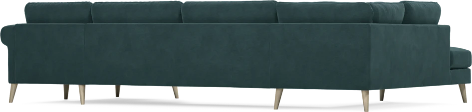Bridge - 3-sits soffa med divan vänster och schäslong höger - Blå