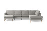 County - 3-sits soffa med schäslong vänster och divan höger - Beige