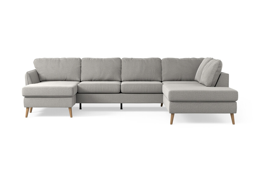 County - 3-sits soffa med schäslong vänster och divan höger - Beige