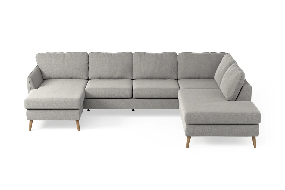 County - 3-sits soffa med schäslong vänster och divan höger - Beige