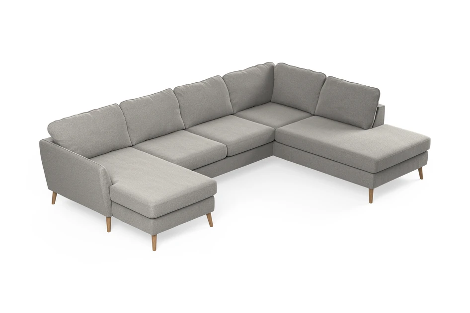 County - 3-sits soffa med schäslong vänster och divan höger - Beige