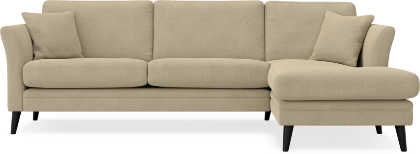 Eden - 2,5-sits soffa med schäslong - Beige