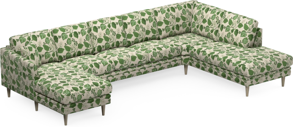 Eden - 3-sits soffa med schäslong vänster och divan höger - Flerfärgad