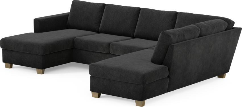 Friday - 3-sits soffa med schäslong vänster och divan höger - Blå