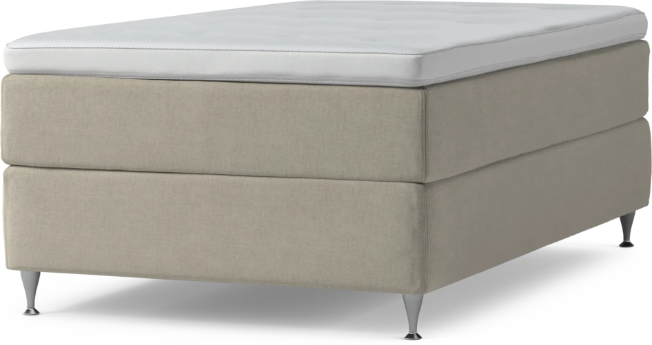 Delux Exclusive - Kontinentalsäng, enkelsäng 120 cm med bäddmadrass och sängben