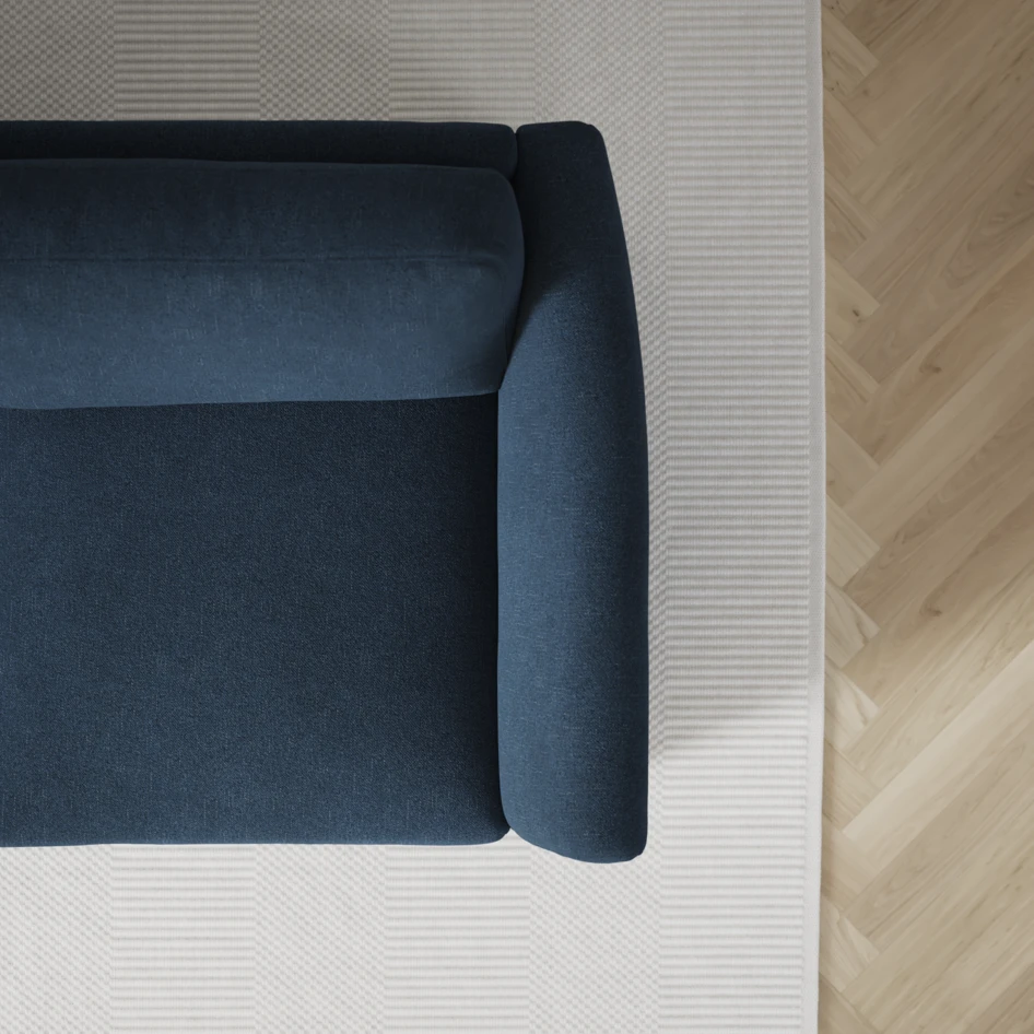 Öland - Bäddsoffa 3-sits, längsbäddad - Blå