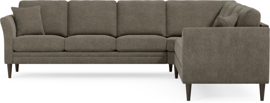 Eden - Hörnsoffa, 3+3-sits - Brun