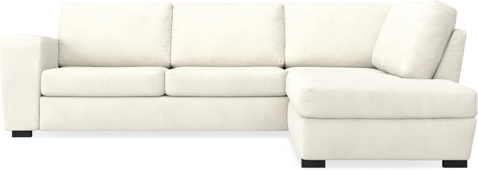 Friday - 2,5-sits soffa med divan höger - Vit