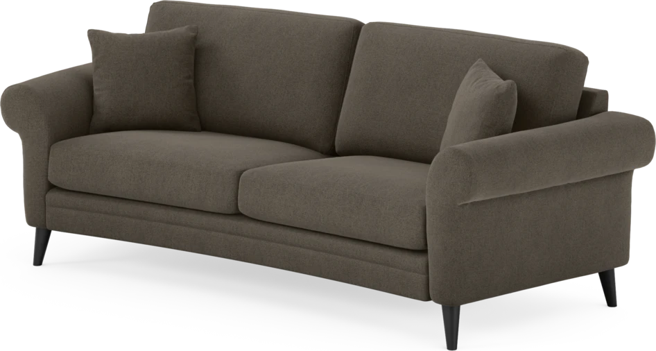 Eden - 2,5-sits soffa svängd - Brun