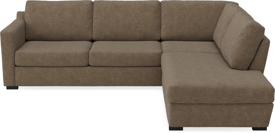 Friday - 2,5-sits soffa med divan höger - Brun
