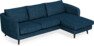 Madison Lux - 2-sits soffa med schäslong höger - Blå