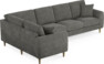Eden - Hörnsoffa, 1+3-sits - Grå