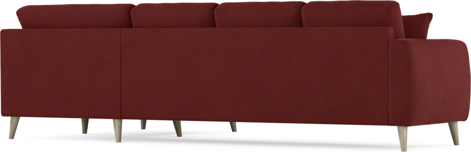 Eden - Hörnsoffa, 3+1-sits - Röd