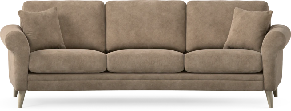 Eden - 3-sits soffa svängd - Beige