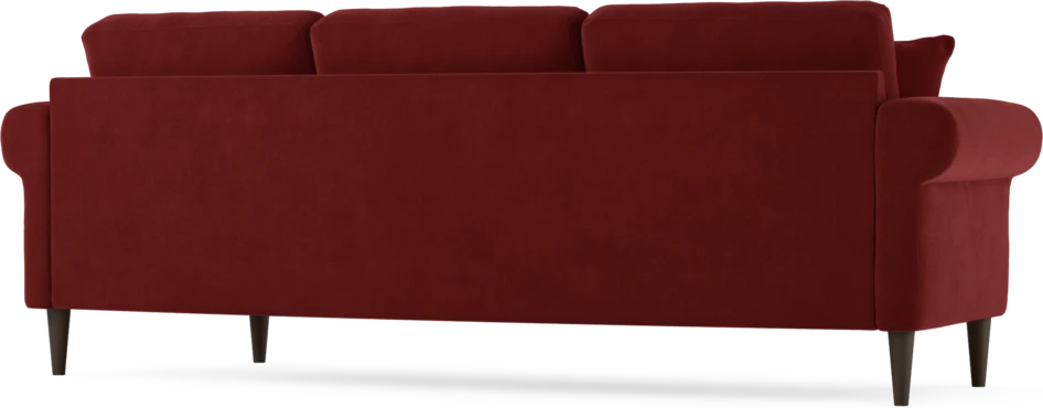 Eden - 3-sits soffa svängd - Röd