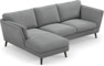 Madison Lux - 2-sits soffa med schäslong vänster - Grå