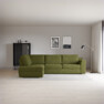 Friday - 2,5-sits soffa med divan vänster - Grön