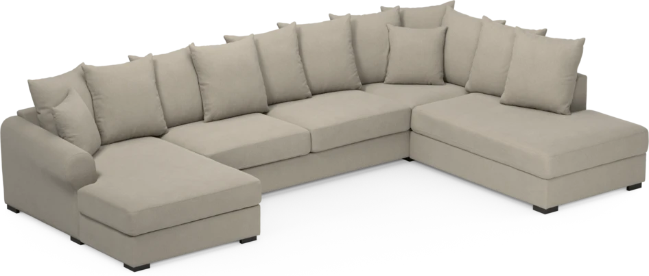 Town - 3-sits soffa med divan höger och schäslong vänster - Grå
