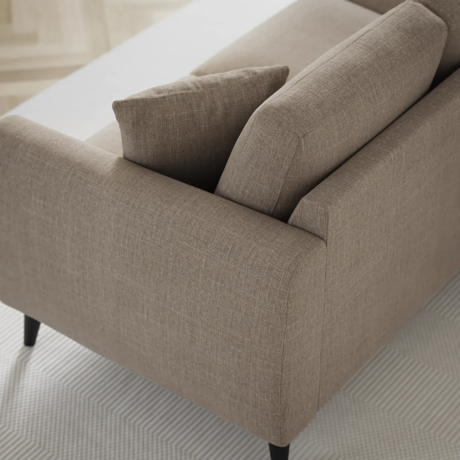 Eden - 3-sits soffa med divan vänster och schäslong höger - Beige