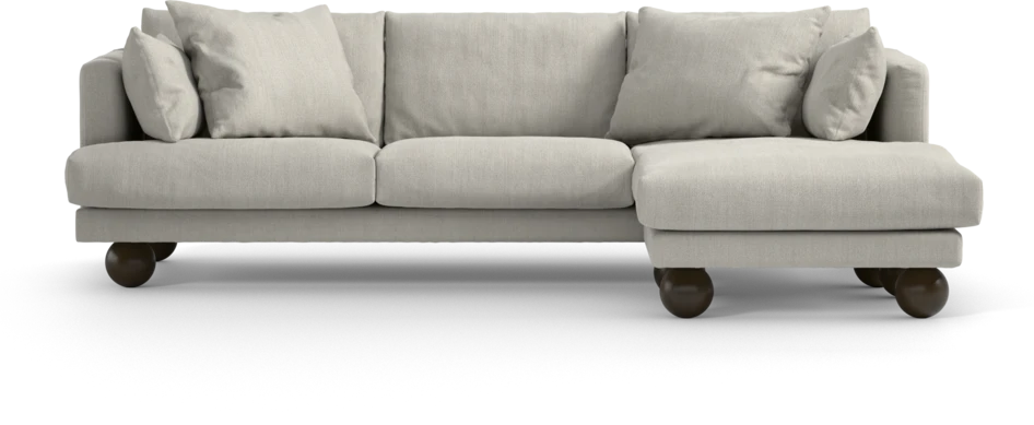 Harper - 4-sits med schäslong höger  - Beige