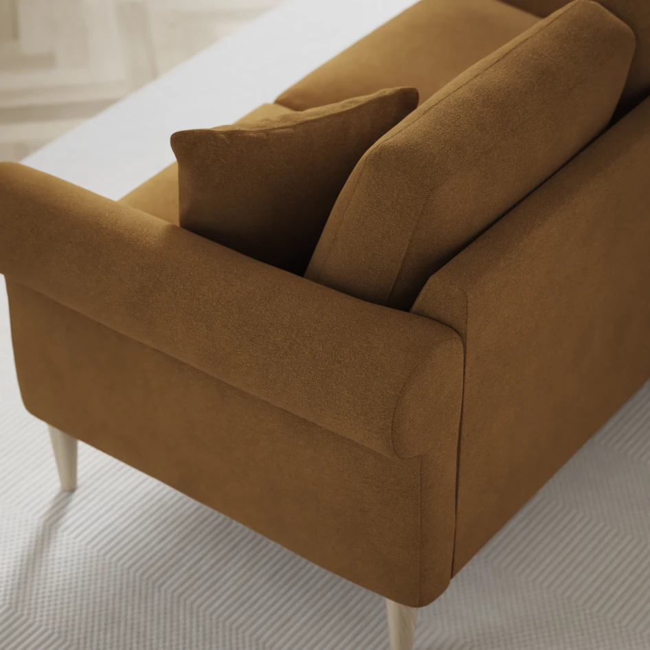 Eden - 3-sits soffa - Gul