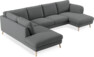 Madison Lux - 2-sits soffa med divan vänster och schäslong höger - Grå