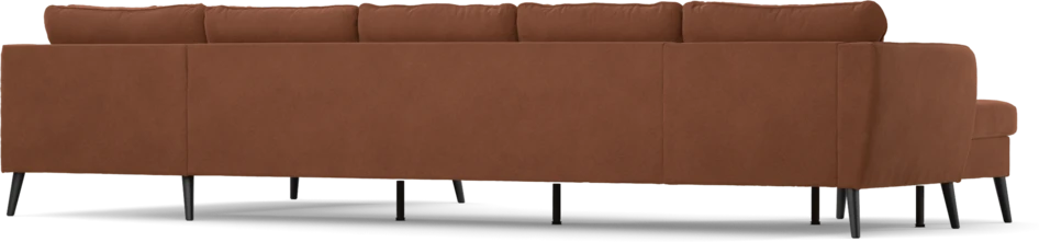 County - 4-sits soffa med schäslong vänster och divan höger - Orange