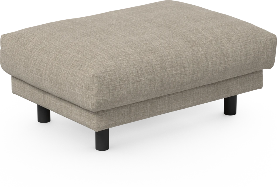 Cherrie - Fotpall 100, fast klädsel - Beige