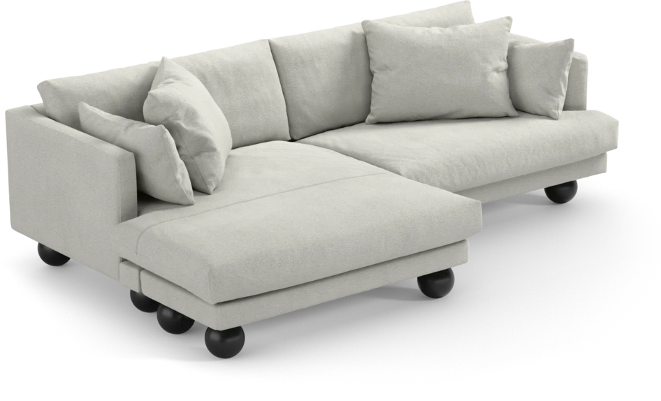 Harper - 4-sits med schäslong XL vänster - Vit