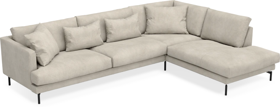 Harper - 3-sits soffa med divan höger - Beige