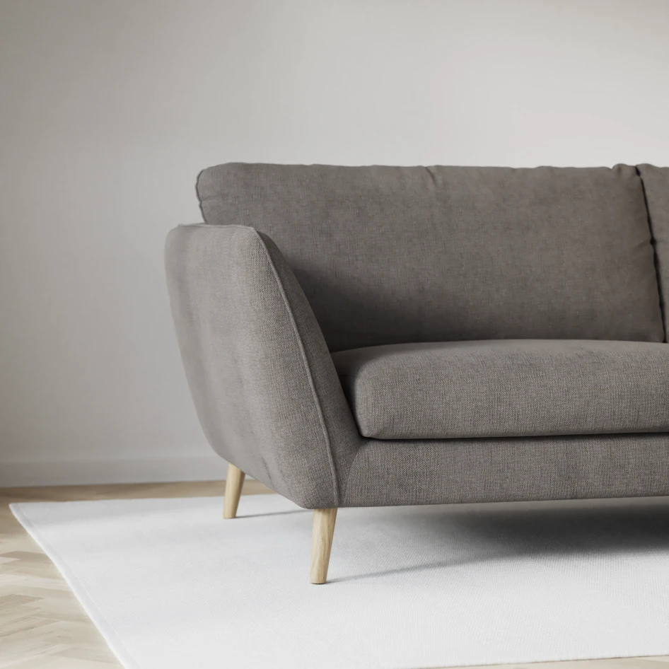 Madison Lux - 2-sits soffa med divan vänster och höger - Brun