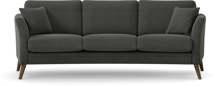 Eden - 3-sits soffa svängd - Grå