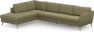 County - 3-sits soffa med divan vänster - Grön